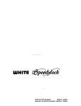 White 1300DE Sewing Machine User Manual