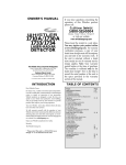Whistler 1710A Radar Detector User Manual