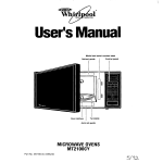 Whirlpool MT21OOCY Microwave Oven User Manual