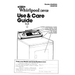 Whirlpool LG6401XK Clothes Dryer User Manual
