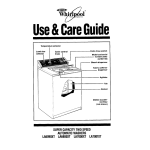 Whirlpool LA6800XT Washer User Manual