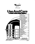 Whirlpool 980 Series Dishwasher User Manual