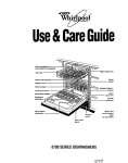 Whirlpool 8700 Dishwasher User Manual