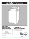 Whirlpool 8315965 Washer User Manual