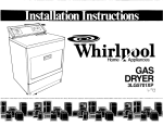 Whirlpool 3LG5701XP Clothes Dryer User Manual