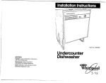 Whirlpool 3369089 Dishwasher User Manual