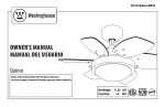Westinghouse ETL-ES-Quince-WH10 Outdoor Ceiling Fan User Manual