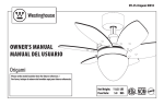 Westinghouse ETL-ES-Origami-WH10 Outdoor Ceiling Fan User Manual