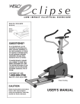 Weslo WLEL36070 Home Gym User Manual