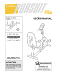 Weslo 831.283160 Home Gym User Manual