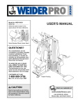Weider WESY38321 Home Gym User Manual