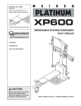 Weider 831.153991 Home Gym User Manual