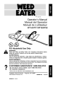 Weed Eater 530085739 Trimmer User Manual