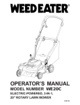 Weed Eater 438184 Lawn Mower User Manual