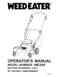 Weed Eater 438178 Lawn Mower User Manual
