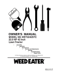 Weed Eater 188313 Lawn Mower User Manual