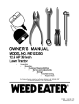 Weed Eater 171883 Lawn Mower User Manual
