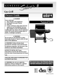 Weber Silver B Gas Grill User Manual