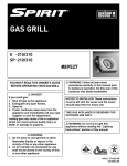Weber E - 210 Gas Grill User Manual