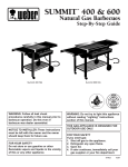 Weber 600 Gas Grill User Manual