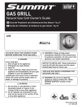 Weber 56216 Gas Grill User Manual
