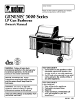 Weber 5000 Series Gas Grill User Manual