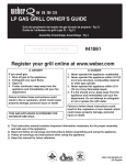 Weber 41061 Gas Grill User Manual