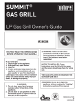 Weber 38008 Gas Grill User Manual