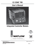 Watlow Electric EZ-ZONE PM Network Card User Manual
