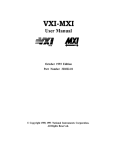 VXI 320222-01 Network Card User Manual
