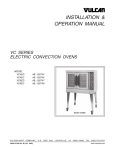 Vulcan-Hart C4ED Convection Oven User Manual
