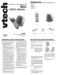 VTech 9109 Cordless Telephone User Manual