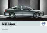 Volvo S60 S60R Automobile User Manual