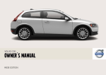 Volvo C30 Automobile User Manual