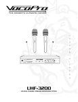 VocoPro UHF-3200 Laser Pointer User Manual