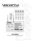 VocoPro PA-MAN Microphone User Manual