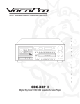 VocoPro CDG-X3P II Cassette Player User Manual