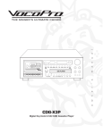 VocoPro CDG-X3P CD Player User Manual