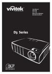 Vivitek D3 Projector User Manual