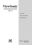 ViewSonic VS13776-1M Flat Panel Television User Manual