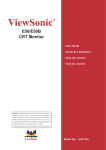 ViewSonic E50B Computer Monitor User Manual