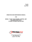 Vertex Standard 7122B Satellite Radio User Manual