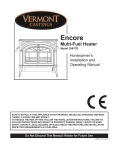 Vermont Casting 2547CE Indoor Fireplace User Manual