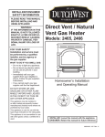 Vermont Casting 2465 Indoor Fireplace User Manual
