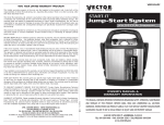 Vector VEC012APC Automobile Parts User Manual