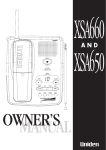 Uniden XSA650 Cordless Telephone User Manual