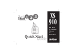 Uniden XS 910 Cell Phone User Manual