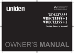 Uniden WDECT3355 Cordless Telephone User Manual