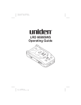 Uniden LRD 6699SWS Radar Detector User Manual