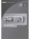 Uniden BCD996T Scanner User Manual